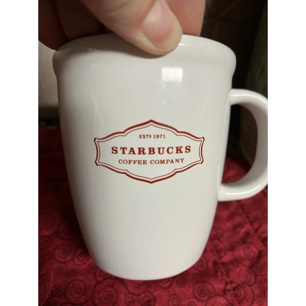 Starbucks Mug Starbucks White And Red Mug Original Style Mug